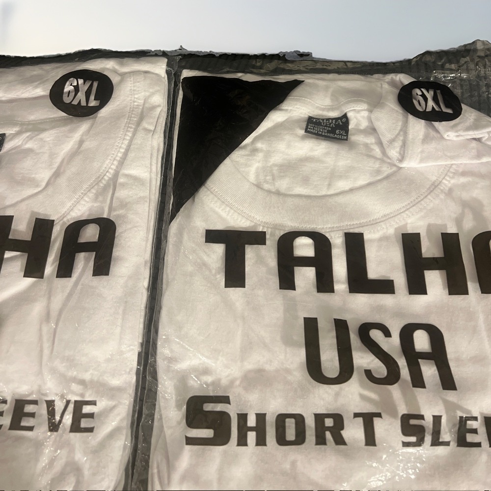Talha USA Short Sleeve Size 6X Crew Neck T Shirt - Picture 2 of 4